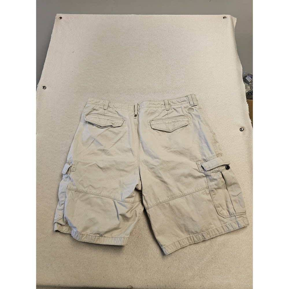 Timberland Mens Cargo Shorts Size 40 Khaki Tan Cotton Twill Hiking Utility 5325 - Picture 3 of 6